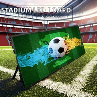 Las pantallas LED a todo color que rodean el estadio al aire libre son adecuadas para eventos deportivos como fútbol y baloncesto.