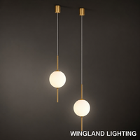 Luminaire suspendu moderne en forme de globe |   Lustre minimaliste blanc en forme de dôme pour table à manger, îlot de cuisine et escalier
