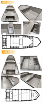 Grandes réductions du fabricant Bateaux à rames Jon Boat en aluminium de 16 pieds avec la meilleure qualité pour la pêche et l'exploitation de l'eau