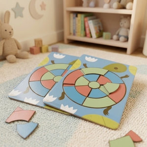 Casse-tête en carton personnalisé en usine OEM Casse-tête animaux <span class=keywords><strong>tortue</strong></span> cartoon pour enfants - Product Image 1