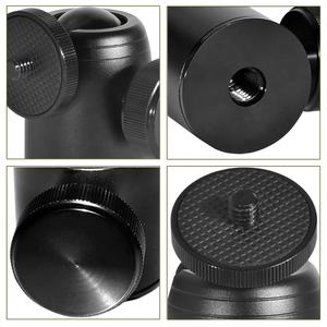 หัวบอลขนาดเล็กแบบหมุนได้ 360 องศา สำหรับขาตั้งกล้อง ใช้กับสกรูขนาด 1/4 และ 3/8 นิ้ว สำหรับกล้อง <span class=keywords><strong>Sony</strong></span> Canon DSLR ขาตั้งกล้อง ขาตั้งแฟลช และอะแดปเตอร์ - Product Image 4