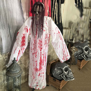 2022 New Skeleton Style Voice-activated Lighting Props Hanging Ghost Blood Scary Skeleton Item - Product Image 5