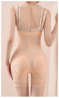 Culotte Gainante Taille Haute pour Femme Remonte-Fesses avec Quatre Coussinets Amovibles et Fermeture Éclair