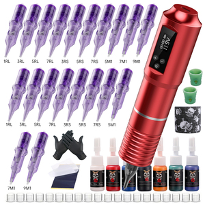 Máquina de Tatuaje Inalámbrica Profesional, Kit Completo para Artistas del Tatuaje Corporal, Suministro al por Mayor para Uso Profesional - Product Image 3