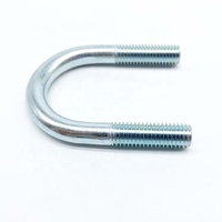 Boulon en U en acier au carbone zingué pour la fixation de colliers de serrage et de supports de tuyaux