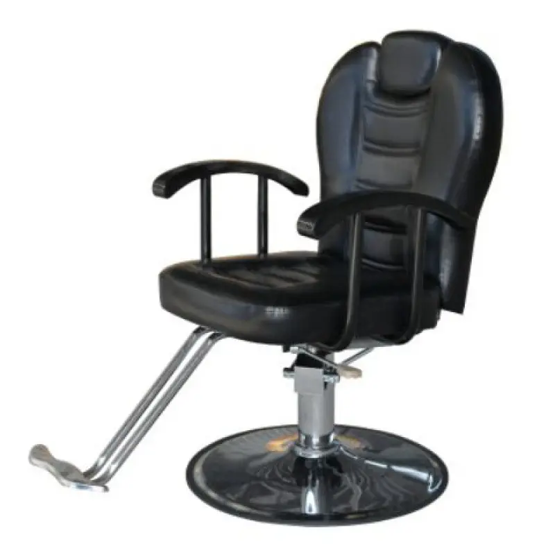 Chaise de salon hydraulique noire; Chaise de coiffeur Salon de coiffure Tatouage Filetage Rasage Barbiers Styling meubles de coiffure