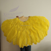 Éventail en Plumes d'Autruche Grand et Moelleux, Teintes Colorées, Idéal pour Spectacles de Danse, Carnavals et Décoration - Offre Spéciale