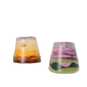 Kit de Velas para Pintar con Arena DIY, Cera Mixta de Soja para Velas Grandes con Diseño de Flor de Hielo, Suministros para Hacer Velas sin Humo, Vela Decorativa Hecha a Mano - Product Image 4