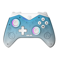 Control Inalámbrico BT para Juegos con Batería Integrada de 600 mAh, Panel Magnético RGB, Autoprogramable para Switch, Steam y Consolas de Juegos