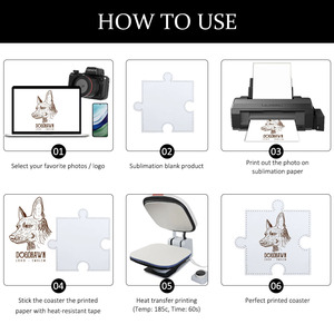 Posavasos de cuero PU en blanco para sublimación al por mayor, suministro a granel, tapete personalizable de una sola cara imprimible y resistente al calor para manualidades DIY - Product Image 6