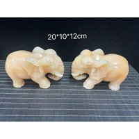 Ornement sculpté en onyx naturel, fleur de pivoine, sculpture Ruyi, artisanat en jade sculpté à la main pour la décoration de la maison, du bureau, cadeau