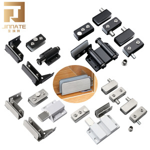 JINNATE Stainless Steel Cabinet Hinges With Magnet Soft Close Flush Mount For Door Pivots And Glass Doors - Product Image 1