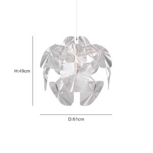 โคมไฟระย้าคริสตัล LED ปรับระดับความสูงได้ สไตล์อิตาลี หรูหราเบาๆ ดีไซน์กลีบดอกไม้สุดสร้างสรรค์ เหมาะสำหรับห้องรับประทานอาหารและห้องนอน - Product Image 3