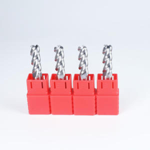 Fraise à queue en carbure HRC55 HRC60 à 3 ou 4 dents carrées pour découpe CNC d'aluminium et de métal - Product Image 3