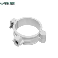 ZHONGCAI Fabricant direct, installation facile, colliers de serrage pour tuyaux en PVC-U non toxiques