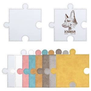 Posavasos de cuero PU en blanco para sublimación al por mayor, suministro a granel, tapete personalizable de una sola cara imprimible y resistente al calor para manualidades DIY - Product Image 3