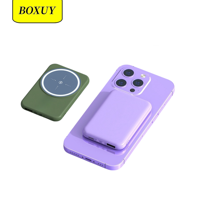Newly Designed 5000mAh Magnetic Portable Lightweight Mini Wireless Charging 5000mAh Powerbank