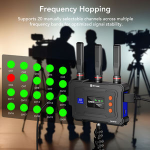 Transmisor y Receptor HDMI Inalámbrico SYONG Actualizado 4K 450m, de Uno a Cinco, Compatible con Escaneo Inteligente de Canales 2.4G/5G UVC, Transmisión en Vivo para Exteriores - Product Image 5