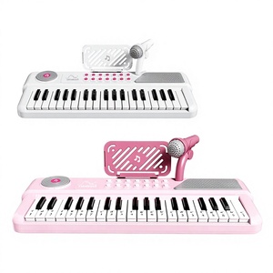 Clavier de piano électrique à 37 touches avec microphone, jouet éducatif en plastique, instrument de musique pour apprendre la musique - Product Image 1