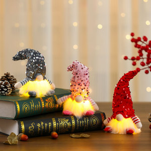 New <b>sequined</b> <b>top</b> hat light-up faceless doll - Valentine's Day/Christmas decoration/gift - Product Image 2