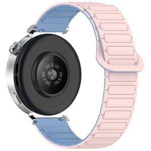 Correa de Reloj de Silicona con Bloques de Color a la Moda para <span class=keywords><strong>Huawei</strong></span> Watch <span class=keywords><strong>GT</strong></span> 5/<span class=keywords><strong>GT</strong></span> 5 <span class=keywords><strong>Pro</strong></span>, Correa Deportiva Suave para Hombre y Mujer - Product Image 5