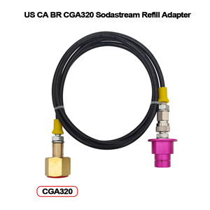 Adaptateur de raccordement rapide pour gaz de dioxyde de carbone Carbonator SodaStream DUO Terra Art Gaia, kit de tuyau externe CO2 90 cm - Product Image 5