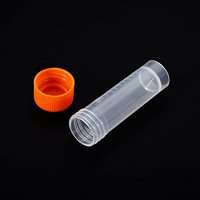 2ml 5ML laboratorio graduado plástico congelado tubos de ensayo con tapa de rosca