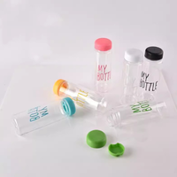 Bouteille en verre de 400 ml pour eau potable, impression sérigraphique, vente en gros, populaire