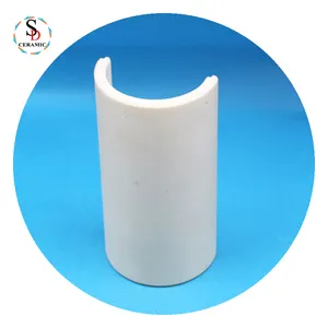 Ceramic Cylinder Hot Pressed Boron Nitride Bn Ceramic Half Circle / Semicircle Cylinder Liner / Sleeve / Tube