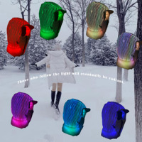 Gorro Ushanka LED Recargable por USB, Gorro de Invierno Cálido para Hombre y Mujer