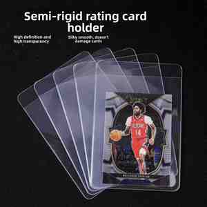 X616 Protège-cartes de jeu en PVC transparent personnalisé avec logo, support semi-rigide pour cartes de sport, protège-cartes Top Loader - Product Image 4