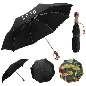 Factory Wholesale Fashion 3 Fold Automatic <b>Umbrella</b> Opening and Closing with UV protection Outdoor Rainproof Customized logo - Product Image 1