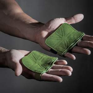 Guantes de cuero de vaca para gimnasio, empuñaduras antideslizantes para cinturón de peso, almohadillas de elevación, cinturón de peso muerto, guantes de entrenamiento para Fitness, protección de Palma - Product Image 6