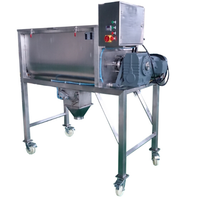 Mélangeur horizontal à double ruban pour poudre de lactosérum 1000L, mélangeur alimentaire en acier inoxydable, machine de mélange industrielle automatique