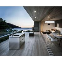 Meilleures ventes de cuisines extérieures personnalisées, design moderne, armoires de cuisine modulaires modernes en acier inoxydable