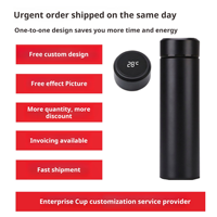 Thermos intelligent en acier de 500 ml 2025 avec logo personnalisé, affichage LED de température, filtre à thé, anti-fuite, coffret cadeau – Indispensable pour les entreprises