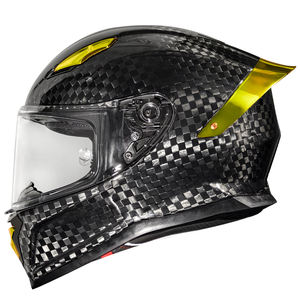 12Kカーボンファイバーフルフェイスオートバイヘルメットブラック-Bluetooth対応-DOT & 3C認定-ユニセックス-ファクトリーダイレクト - Product Image 3