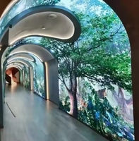 Tube semi-circulaire Led Plafond Immersif Espace Virtuel Écran d'épissage sans couture Affichage led illimité Module P2.5