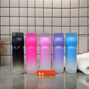 หวีพลาสติกสำหรับย้อมผมพร้อมแปรงหวีผมสีดำย้อมผมด้วยน้ำมันพร้อมแปรงผลิตภัณฑ์ใหม่ขนาด170มล. 180มล. - Product Image 5