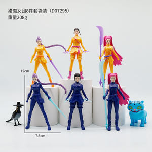 Set de Figuras K-POP Demon Hunters de 2-4.5 Pulgadas, Tigre Azul y <span class=keywords><strong>Cuervo</strong></span> con Sombrero, Coleccionables, Decoración de Escritorio, Juguetes para Regalo y Tendencia - Product Image 6