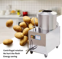 Commerciële automatische fruit- en groenteschiller van roestvrij staal, elektrische aardappel-, ui-, gember- en wortelschilmachine