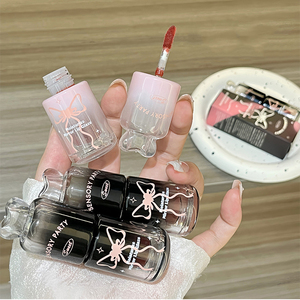 Lâu dài trong suốt gương Son bóng khoáng dựa trên thủy tinh ánh sáng với hiệu ứng dưỡng ẩm và dưỡng ẩm dầu môi dễ thương - Product Image 2