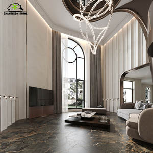 Dalles <span class=keywords><strong>de</strong></span> pierre frittée <span class=keywords><strong>de</strong></span> luxe Chameleon Noir Or Garantie 5 ans pour <span class=keywords><strong>les</strong></span> murs <span class=keywords><strong>de</strong></span> la chambre, le salon, <span class=keywords><strong>les</strong></span> finitions <span class=keywords><strong>de</strong></span> meubles, la cuisine - Product Image 2