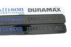 Autocollants d'emblème de capot ALLISON <span class=keywords><strong>DURA</strong></span> MAX BLACK CHROME - Product Image 4