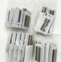 Tubo Marcador de Cables de Colores con Números Impresos del 0 al 9, Etiqueta Reutilizable para Identificación de Cables Eléctricos