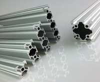 Extrusion d'aluminium industriel noir ruban 4040 profilé en aluminium à fente en V Extrusion de rail linéaire CNC