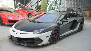 ชุดแต่งตัวถังรถยนต์คาร์บอนไฟเบอร์แบบแห้ง สำหรับ <span class=keywords><strong>Lamborghini</strong></span> Aventador LP700 LP720 <span class=keywords><strong>Roadster</strong></span> สไตล์ <span class=keywords><strong>SVJ</strong></span> พร้อมกันชนหน้า-หลังและฝากระโปรง - Product Image 4