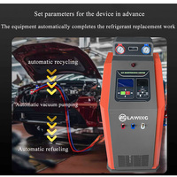 Machine de recharge de climatisation entièrement automatique pour systèmes uniques R1234yf et R134a, avec services de recyclage, récupération et rinçage de réfrigérant