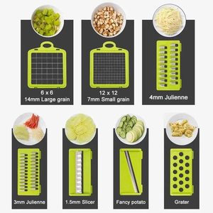 14/16 pièces ensemble d'outils de cuisine chauds multifonctionnels facile PP plastique trancheuse manuelle coupe-soie <span class=keywords><strong>râpe</strong></span> ustensiles à découper - Product Image 2