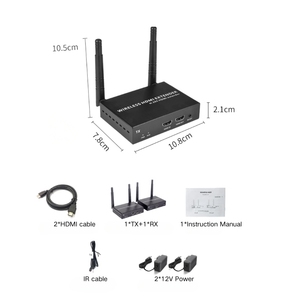 OEM nhà máy 4K <span class=keywords><strong>HDMI</strong></span> 5.8G người gửi không dây <span class=keywords><strong>HDMI</strong></span> Transmitter Extender 200m <span class=keywords><strong>Wifi</strong></span> Extender <span class=keywords><strong>HDMI</strong></span> HD Extender không dây 1080P - Product Image 2